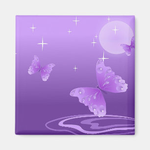 PURPLE BUTTERFLY MAGNET