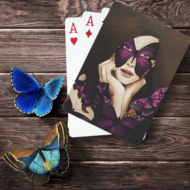 Purple Butterfly Masquerade Playing Cards (Creator Uploaded)