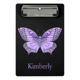 Purple Butterfly Mini Clipboard
