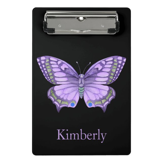Purple Butterfly  Mini Clipboard (Front)