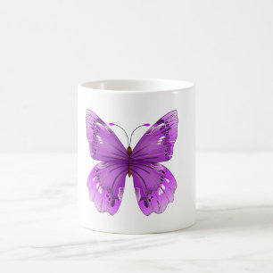 Purple Butterfly Mug