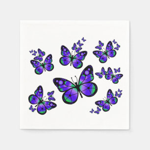 Purple Butterfly Napkin