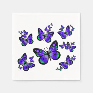 Purple Butterfly Napkin