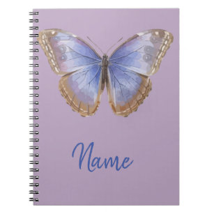 Purple butterfly notebook