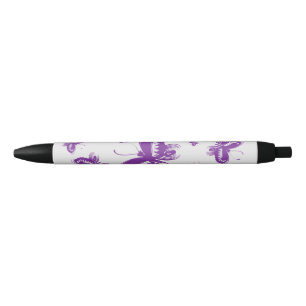 Purple Butterfly Pattern  Pen