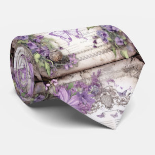 Purple Butterfly Tie