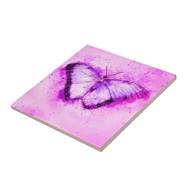 Purple Butterfly Tile (Side)