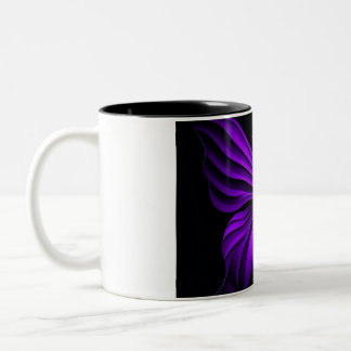 Purple Butterfly Two-Tone Mug