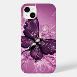 purple butterfly vector art Case-Mate iPhone 14 plus case