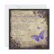 Purple Butterfly Vintage Square Wedding Invitation