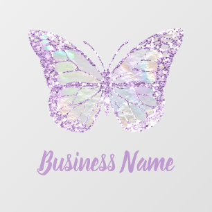 Purple Butterfly window cling