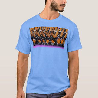 Purple butterfly wing pattern T-Shirt