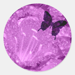 Purple Butterfly Wings Sticker