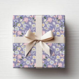 Purple Butterfly Wrapping Paper