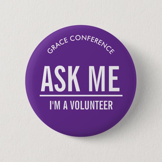 Purple Buttons for Volunteers (Front)