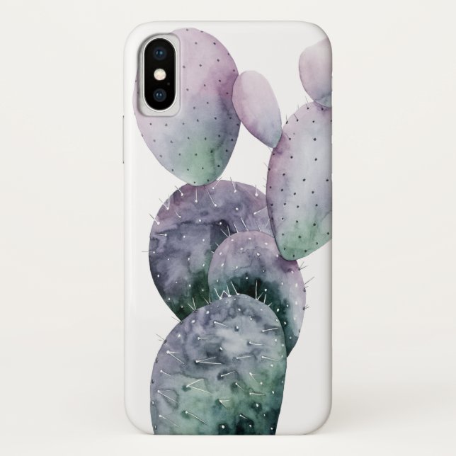 Purple Cactus Case-Mate iPhone Case (Back)