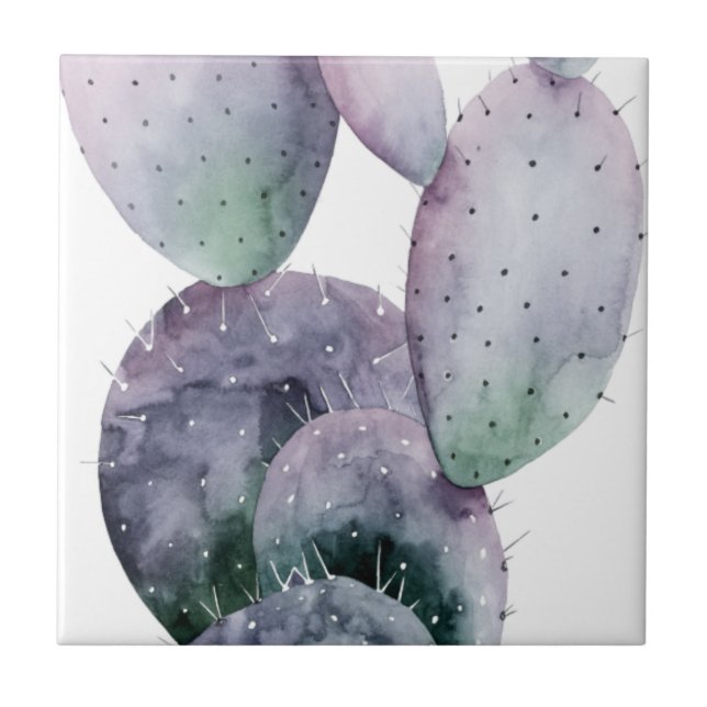 Purple Cactus Tile (Front)