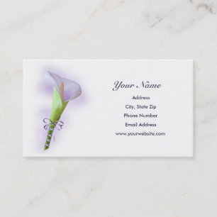 Purple Calla Lily Business Cards