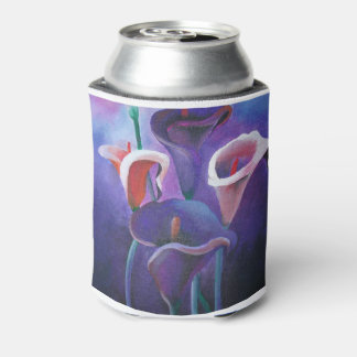 Purple Callas Lilac And Purple Art Can Cooler