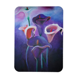 Purple Callas Lilac And Purple Art Magnet