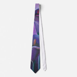 Purple Callas Lilac And Purple Art Tie