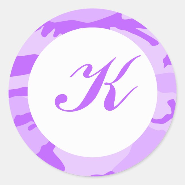 Purple Camo Envelope Seals (Front)