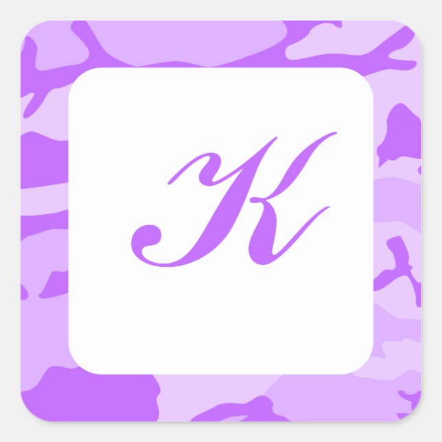 Purple Camo Envelope Seals (Front)