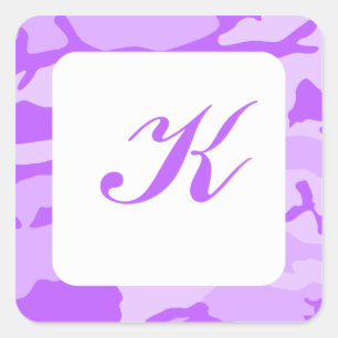 Purple Camo Envelope Seals