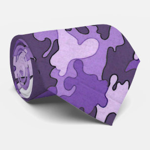 Purple Camo Tie
