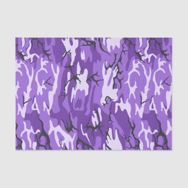 Purple Camo Tissue Paper (Front)