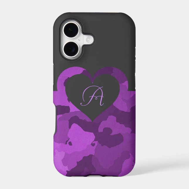 Purple Camo with Customisable Monogram (Back)