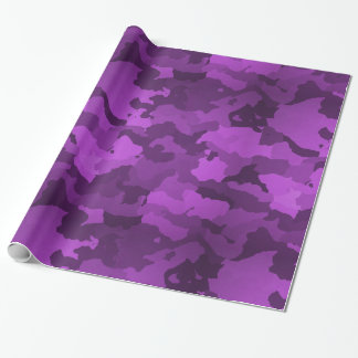 Purple Camo Wrapping Paper