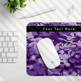 Purple Camouflage, Camouflage, Military, Army Mouse Mat