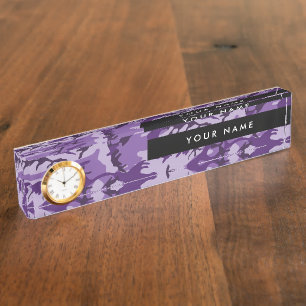 Purple Camouflage, Camouflage, Military, Army Nameplate