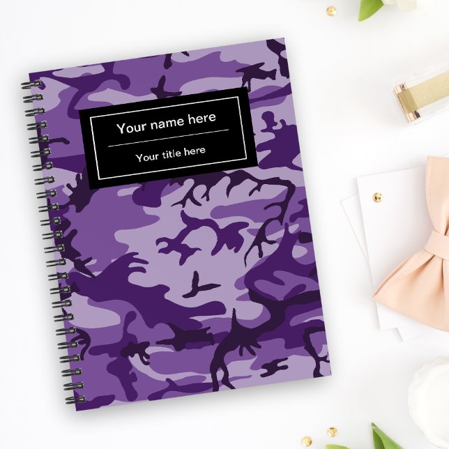 Purple Camouflage, Camouflage, Military, Army Notebook (Creator Uploaded)
