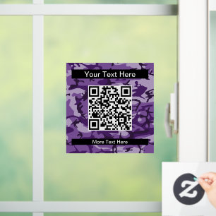 Purple Camouflage, Camouflage, Military, Army Window Cling