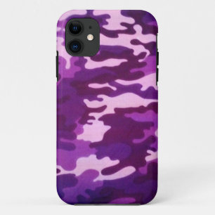 purple camouflage iPhone 11 case