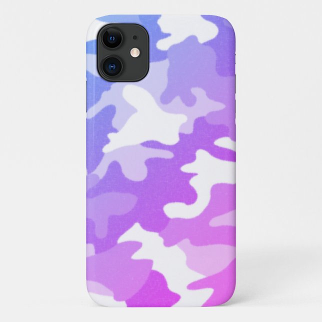 Purple Camouflage Case-Mate iPhone Case (Back)