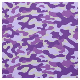 Purple Camouflage Fabric