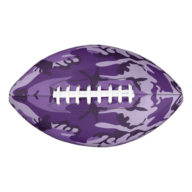 Purple Camouflage, Military, Army American Football (Front)
