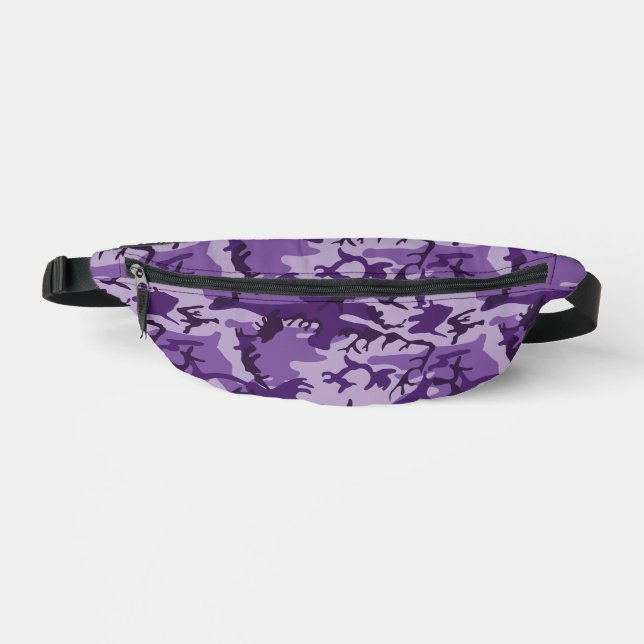 Purple Camouflage, Military, Army Bum Bags (Front)