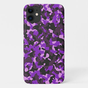 Purple camouflage pattern iPhone 11 case