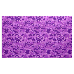 Purple Camouflage Pattern Fabric