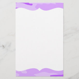 Purple Camouflage Stationery