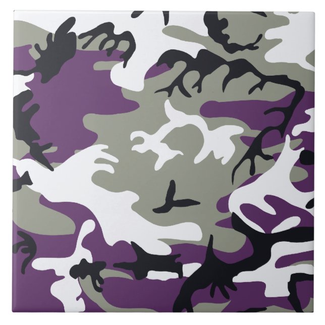 Purple Camouflage Tile (Front)