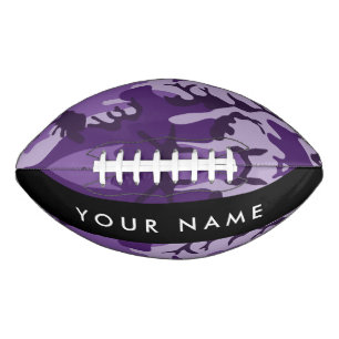 Purple Camouflage Your name Personalise American Football
