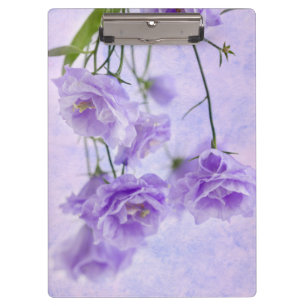 Purple Campanella Flowers Macro Clipboard