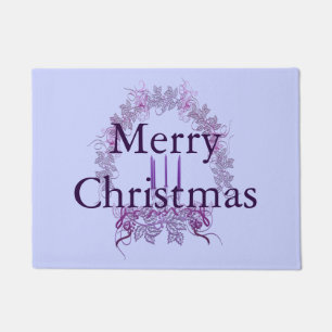 Purple Candles Doormat