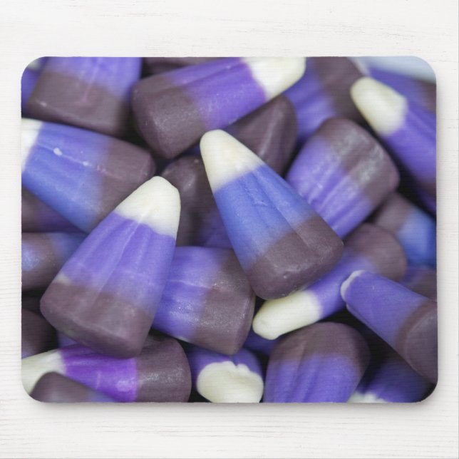 Purple Candy Corn Mouse Mat (Front)