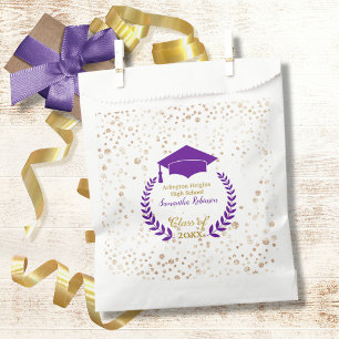 Purple Cap and Laurel Graduation Party  Favour Bags